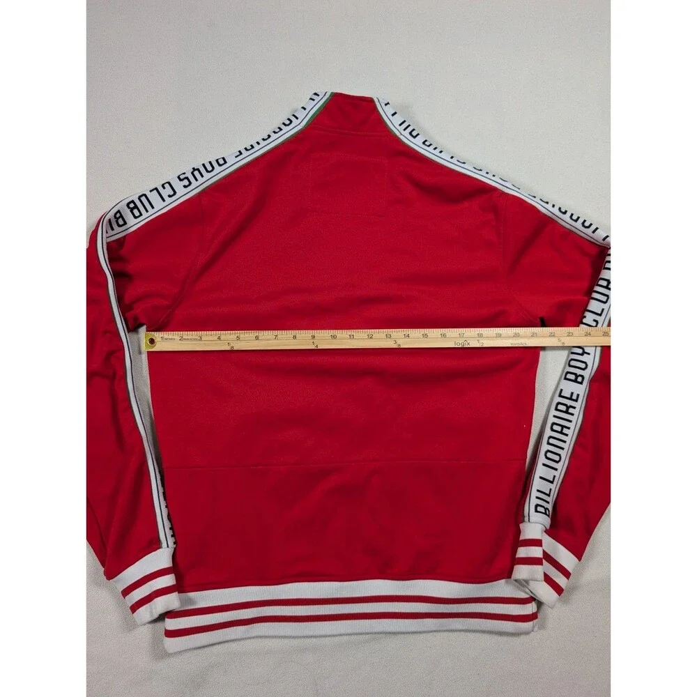 Billionaires Boys Club Red The Mickey Track Jacket Mens Size L Streetwear Y2K